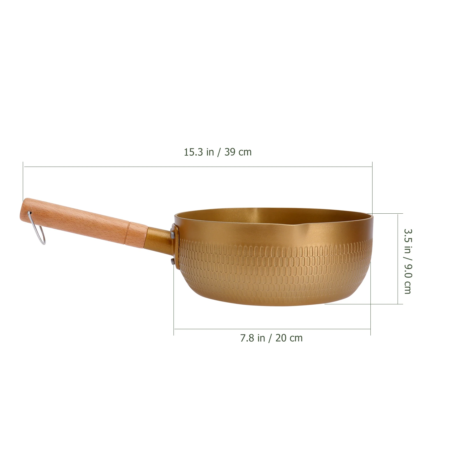 

Snowflake Style Non-Stick Aluminium Alloy Milk Pan With Handle Japanese Design Sauce Pot For Instant Noodles Cooking Container