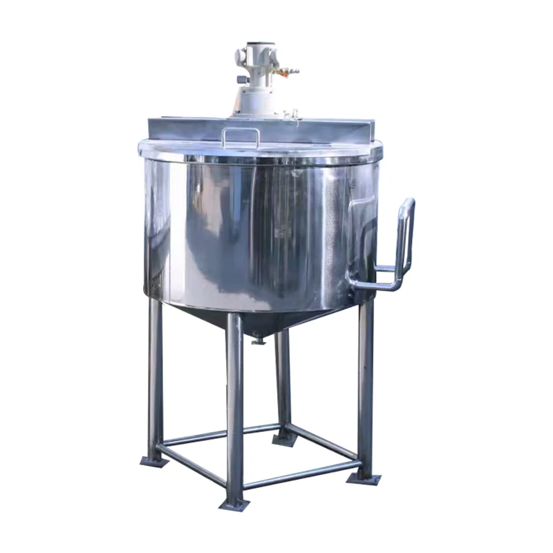 

Pneumatic mixing tank, stainless steel mixing drum