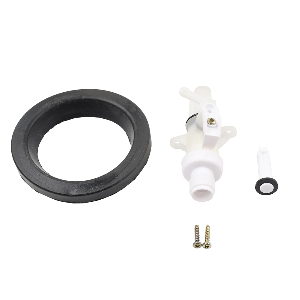 1 Set RV Water Valve Kit ABS, Rubber Black& White For Thetford Aqua Magic IV Toilet High Low Model