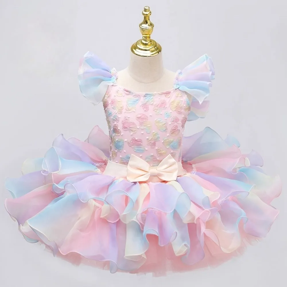 Costumi di scena Abito da balletto Abbigliamento per bambini Prestazioni da principessa Abbigliamento per bambini Tutu di balletto Body per ragazze Abito da ballo