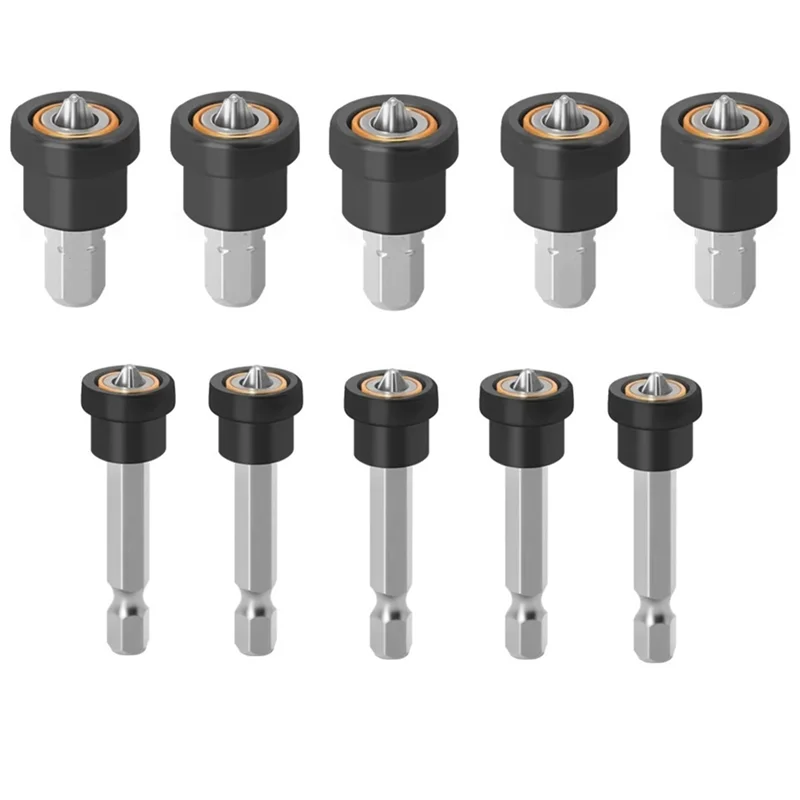 ABKL-10Pcs Magnetic Drywall Screw Setter Bits For Plasterboard Hex Shank Positioning Bit Easy Installation Drill Accessory