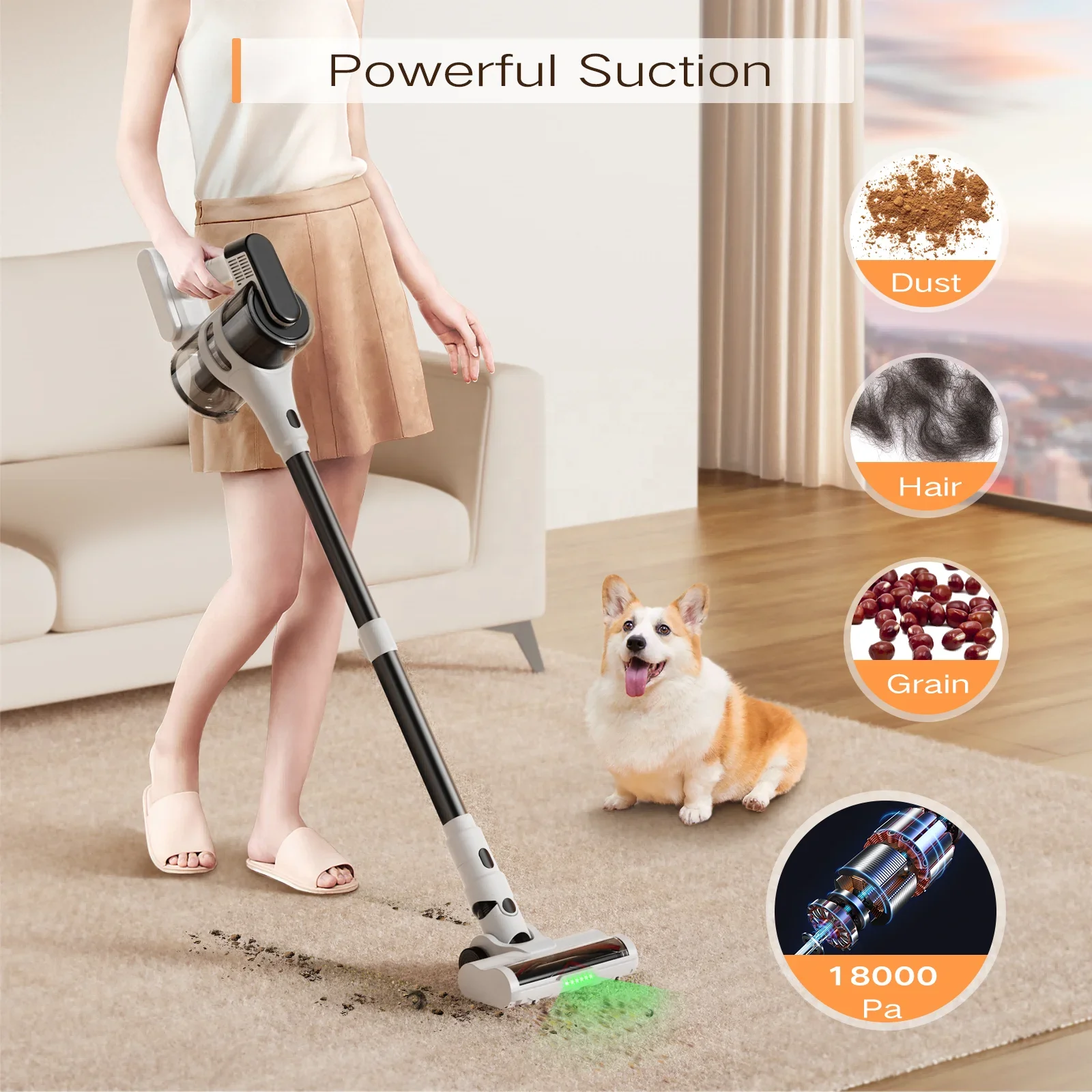 Moosoo S5Mate Dsp Cordless Vacuum Cleaner Greenote Gsc50 Stick Vacuum Cleaner Wireless Versatile Cordless Va