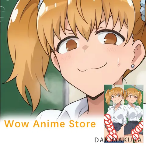 Yoshi Dont Toy With Me Miss Nagatoro Nsfw Futa Anime Pillow case Cover Double-Sided Print Dakimakura Life-size Body Pillow