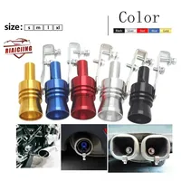 Universal Exhaust Turbo Whistle Pipe - Fake Blow Off Sound Muffler for Car Styling & Tuning (S/M/L/XL)