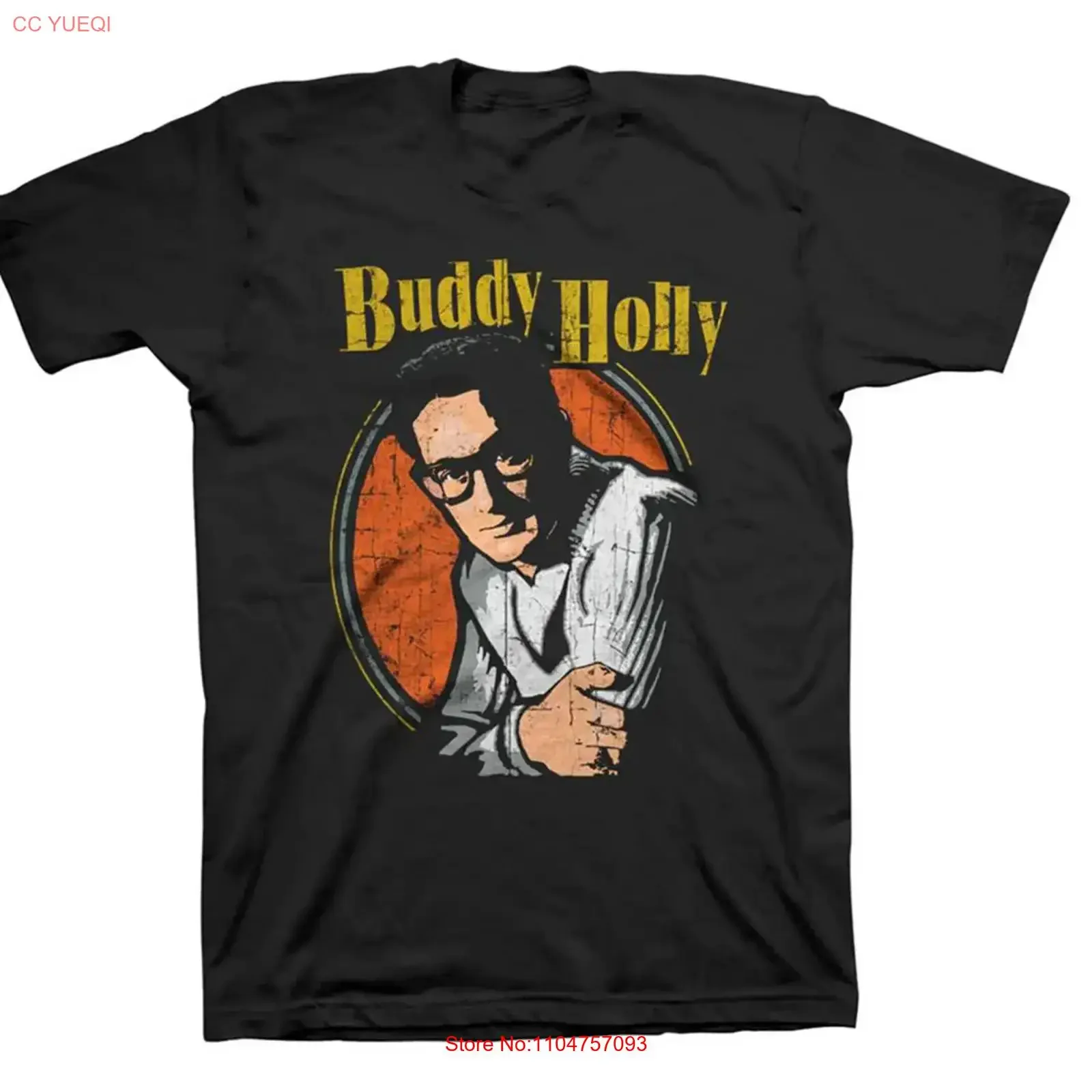 Buddy Holly T shirt VTG short sleeve All sizes S to 45XL XA708 vintage Washed Stylish Versatile graphic Soft homme Comfortable