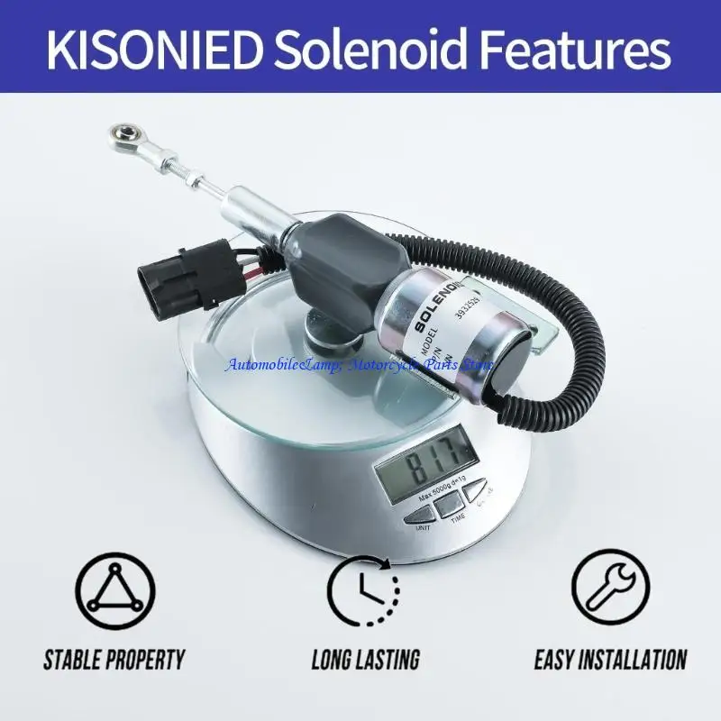 

H7BD Высококачественное топливо Отключить соленоид, совместимый с 4BT 5.9L 6BT 5.9L R130 R170 3932529 Двигательный контроль