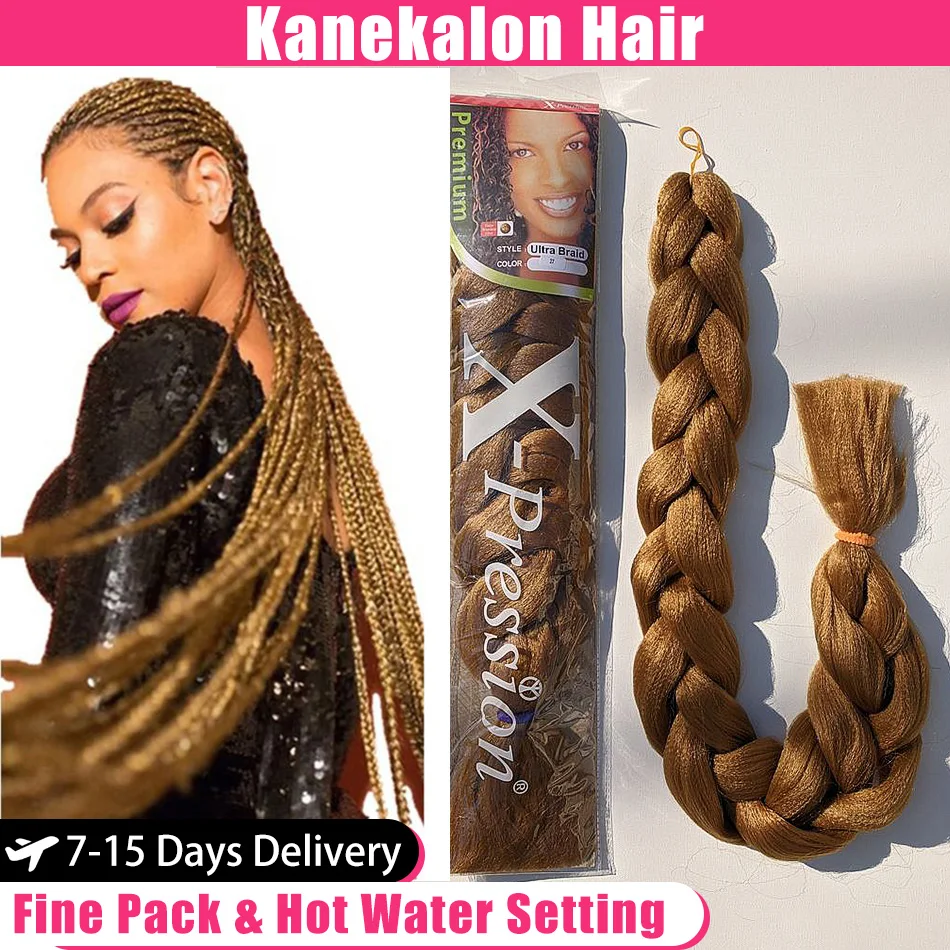 Xpression Braids Extension Jumbo Braiding Hair Pre Stretched Wholesale Twist Braids Synthetic Hair Extensions For Black Women