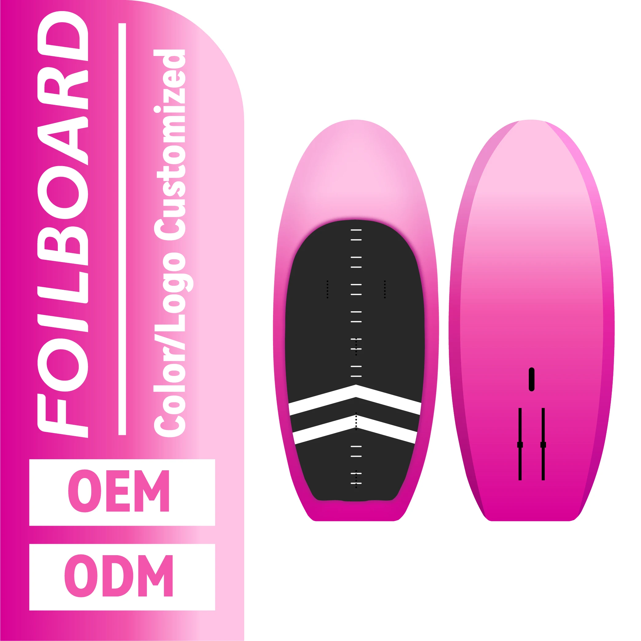 High Quality Customizable Logo Carbon Fiber Wing Foilboard 120L Epoxy Resin Unisex Surfing Foil Board For Surfing