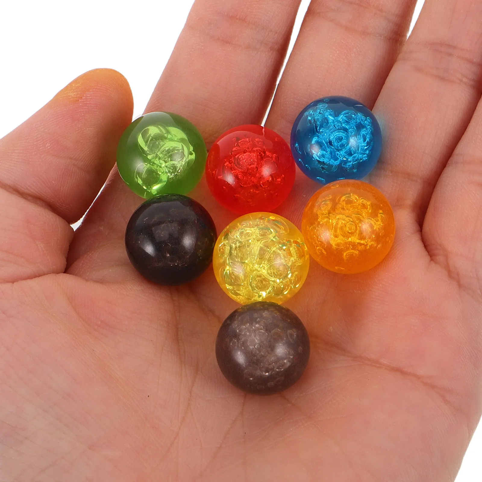 

50 шт. разноцветных акриловых шариков-пузырьков для детей, маленькие шарики для поделок, математических игр, домашних занятий и школьных уроков