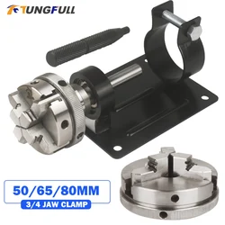 Lathe Chuck 3/4 Jaw Mini Lathe Parts Self-centering Lathe Spindle DIY Lathe Chuck lathe for Wood Carpenter Lathe Accessory