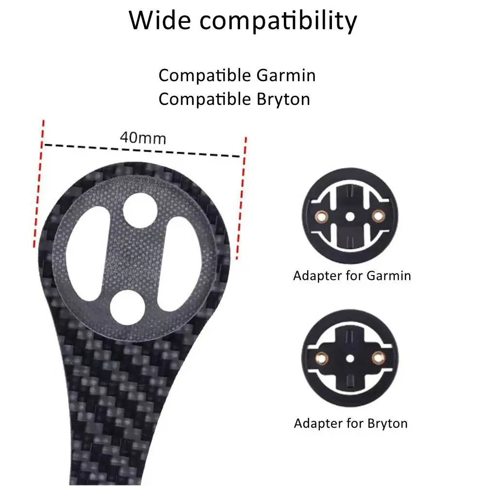 Bicycle Computer Extended Holder Carbon Fiber Bracket Road Bike Stopwatch Speedometer Mount Holder For Garmin Bryton Light Stand