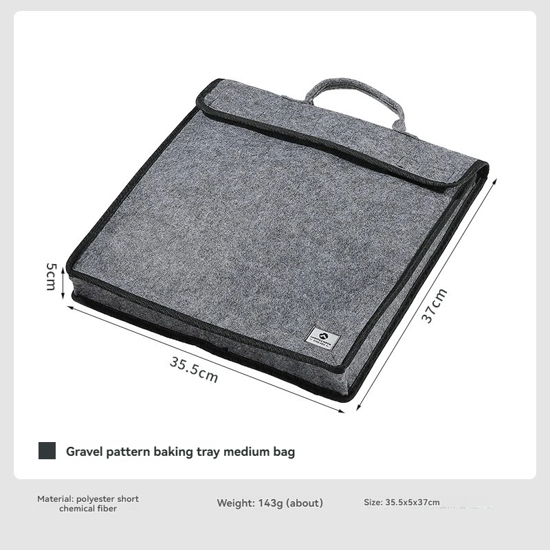 

GRW-33-B gravel patterned baking tray storage bag camping thick polyester fiber scratch resistant baking tray storage bag