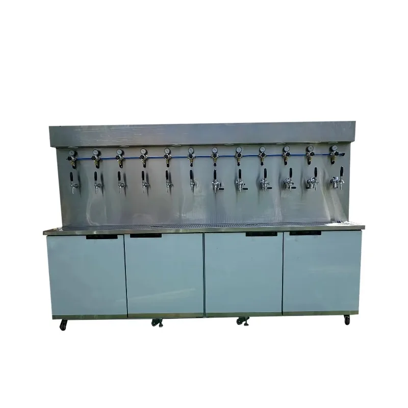 

Customize One-stop Commercial Draft Beer Machine Stainless Steel bar with 220 Volt Water Refrigeration