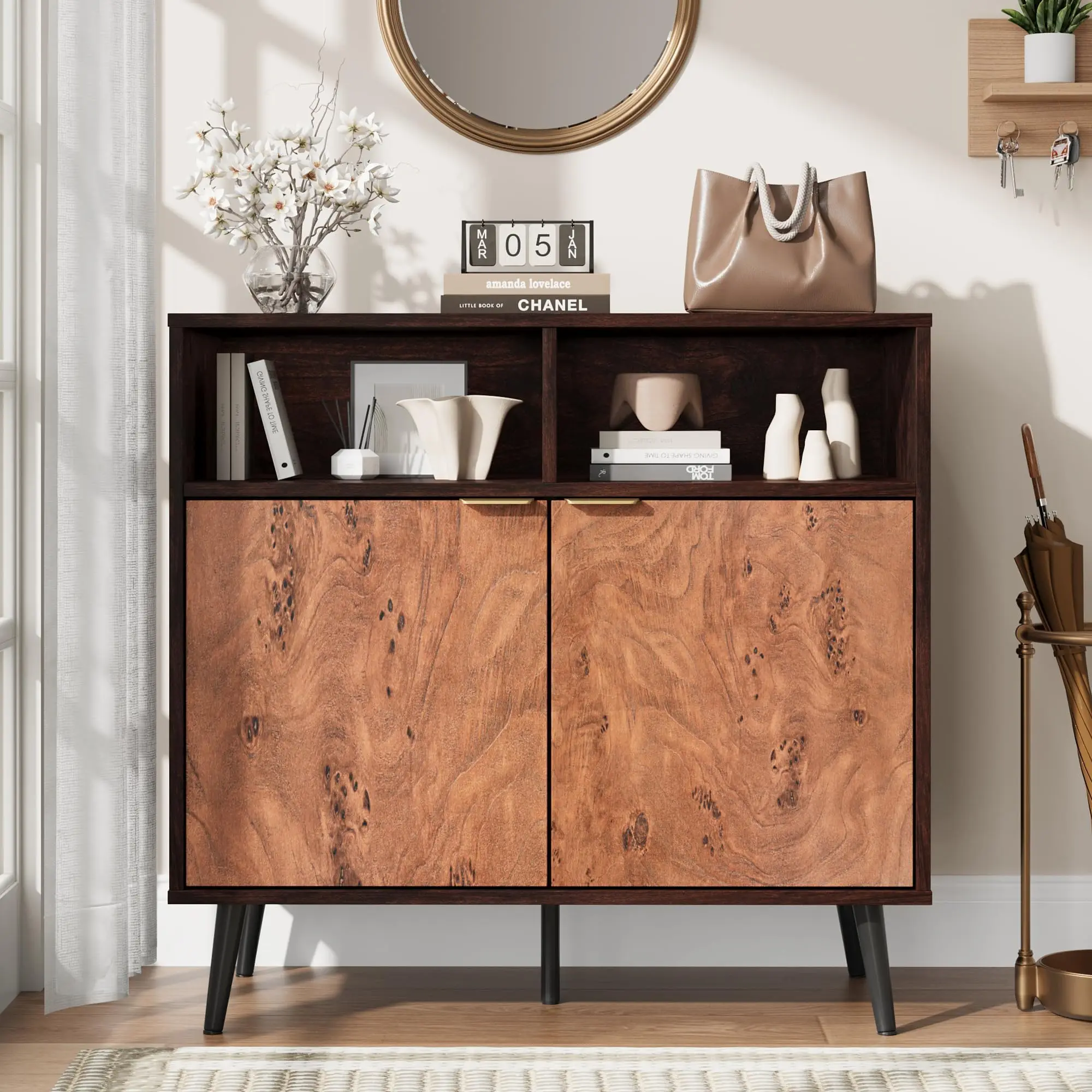 Kitchen Buffet Cabinet with Barn Doors - 31.5