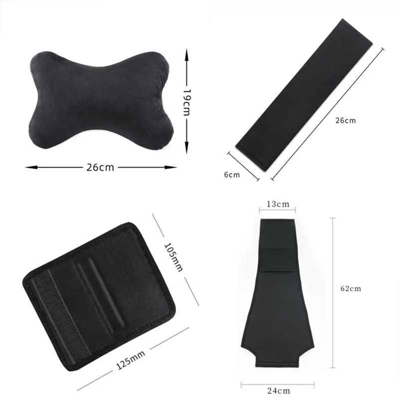 Car Seat Belt Protect Shoulder Pads Safety Handle Cover Headrest Neck Pillow for Mazda 2 Mazda 3 MS Mazda 6 CX-5 CX5 Accessories