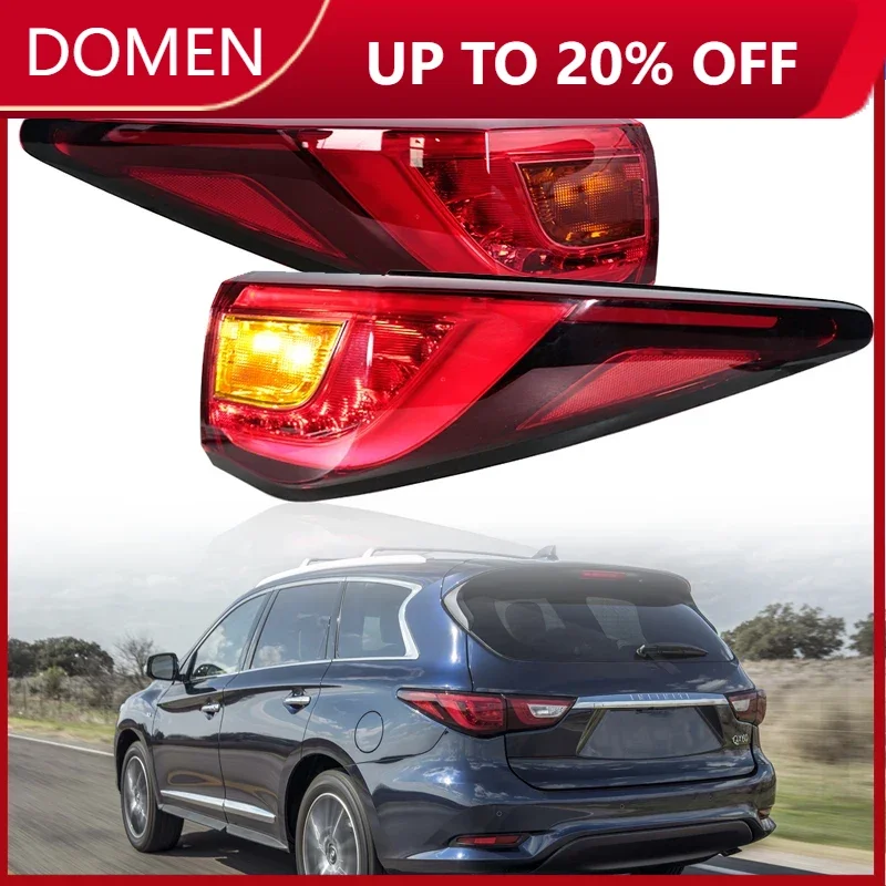 

Outside Tail Light For Infiniti QX60 2016 2017 2018 2019 2020 Car LED Rear Brake Taillight Lamp Fog Lamp 26545-9NC0A 26555-9NC0A