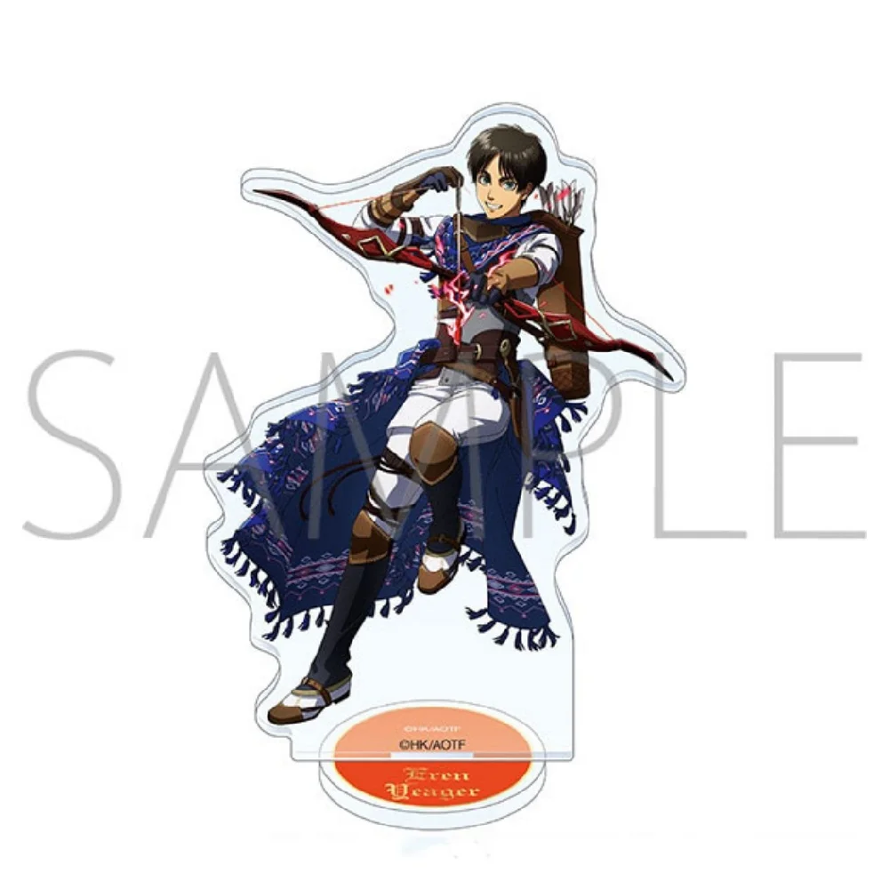 2026 Attack on Titan Acrylic Standing Eren Mikasa Levi Erwin Anime Action Figures Wolf Titan 16cm Model Toys Decor Toys For Kid