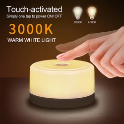 Led Wireless Mini Night Light USB Charging Touch Sensor Night Light Portable Bedside Lamp for Baby Nursery Breastfeeding