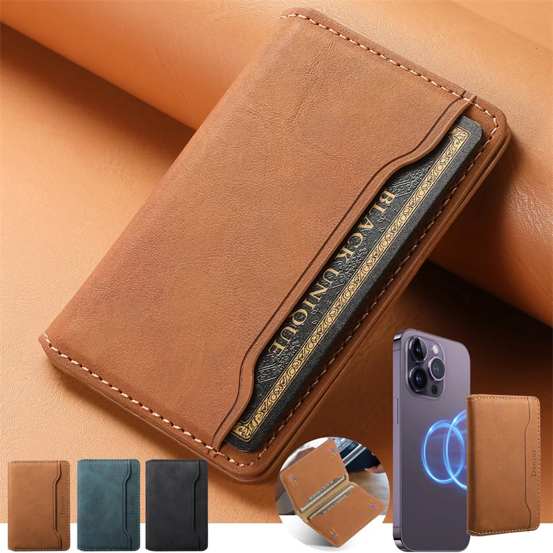 Luxury Retro style Universal Magnetic Wallet Leather Phone Case For iPhone 15 14 13 12 Pro Max Plus 15Pro Max Card Holder Cover