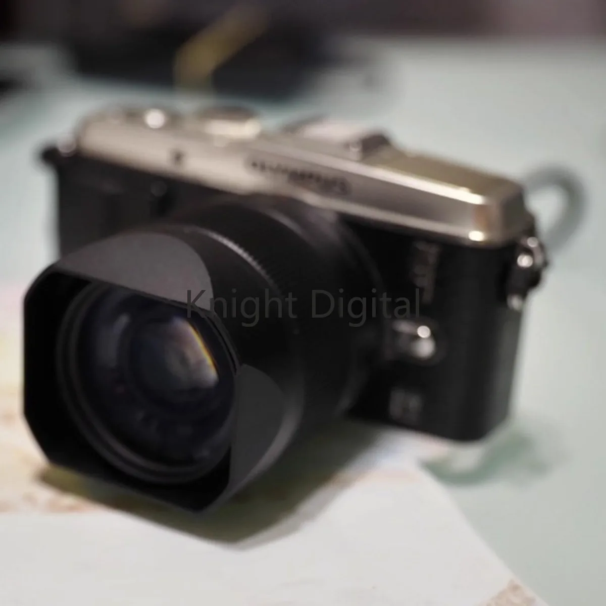 Capa de lente quadrada de liga de alumínio com tampa de lente de metal para panasonic lumix25mm f/1.7 acessórios de fotografia de lente de câmera