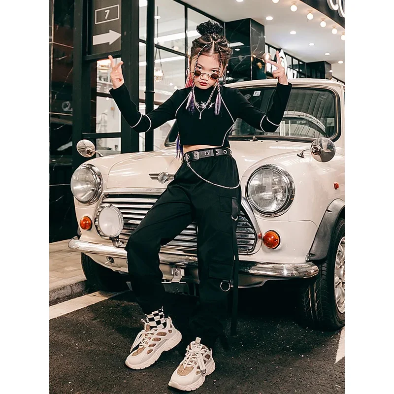 

ZZL K-PoP Clothes Girls' Jazz Dance Costumes, Children'S Street Dance, Hip Hop Children'S Performance Sets, Practice Uniforms