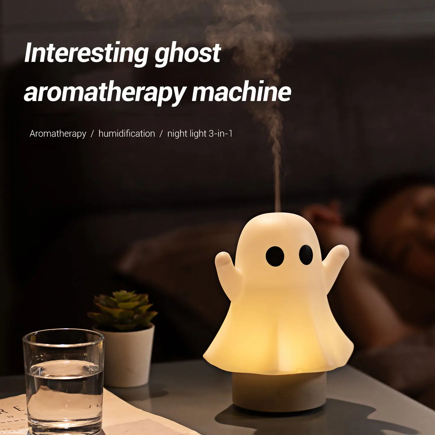 

Новый увлажнитель воздуха на Хэллоуин, 100 мл, красочный диффузор, эфирное масло, мини-бытовой ароматический диффузор, ультразвуковой увлажнитель, оптовая продажа