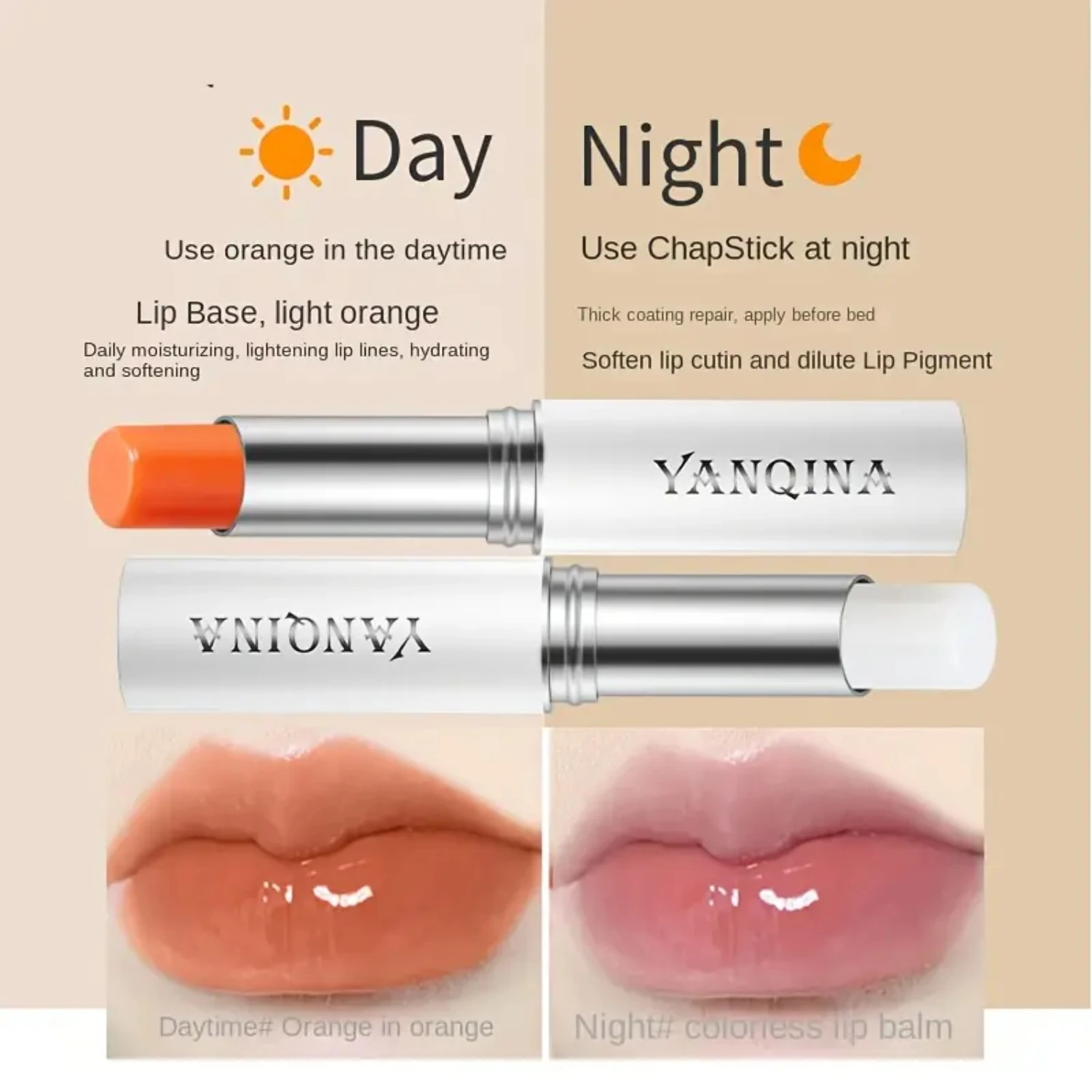 Colorless Lip Moisturizing Balm for Gentle Dry Skin Removal and Non-Sticky Gloss - Lip Tint with Nourishing Formula for Hydrated