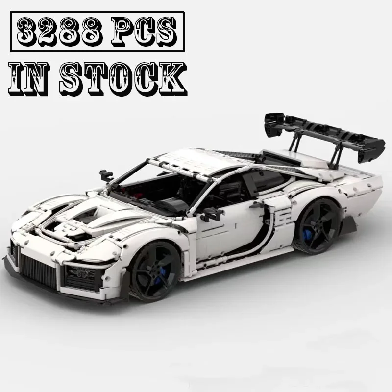 

НОВЫЙ MOC- 204873 935 Spyder масштаб 1:8, технологические строительные блоки, гиперкар, супер гоночный автомобиль, сборка, игрушки, модель для мальчиков, подарки на день рождения