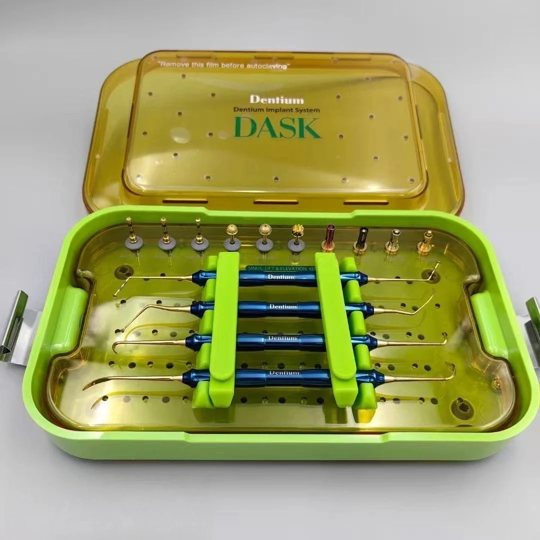 

Dentium Advanced Sinus Kit Dental Implant Drills Stoppers Sinus Lifting Elevation Hand Instruments Surgical Tools
