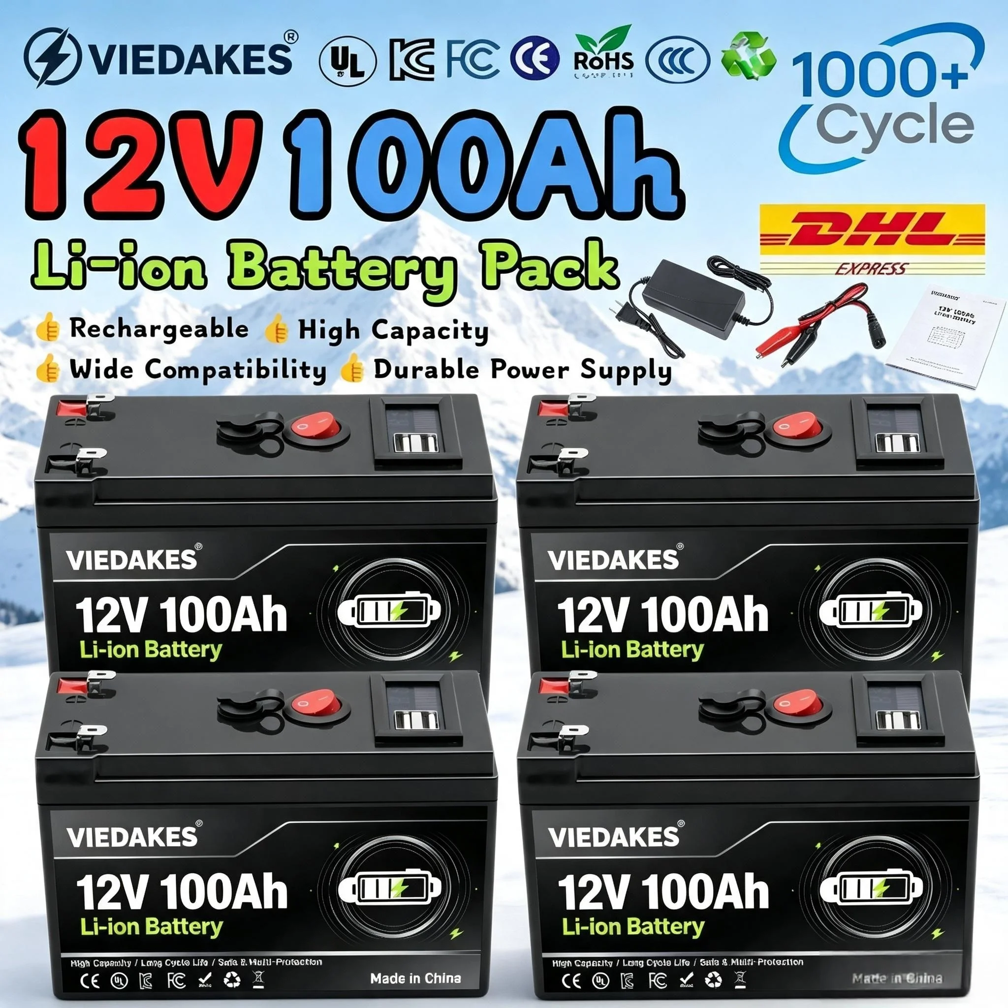 21Ah 12V 3S7P Lithium Battery Pack with BMS, for Electric Wheelchair Mobility Scooter