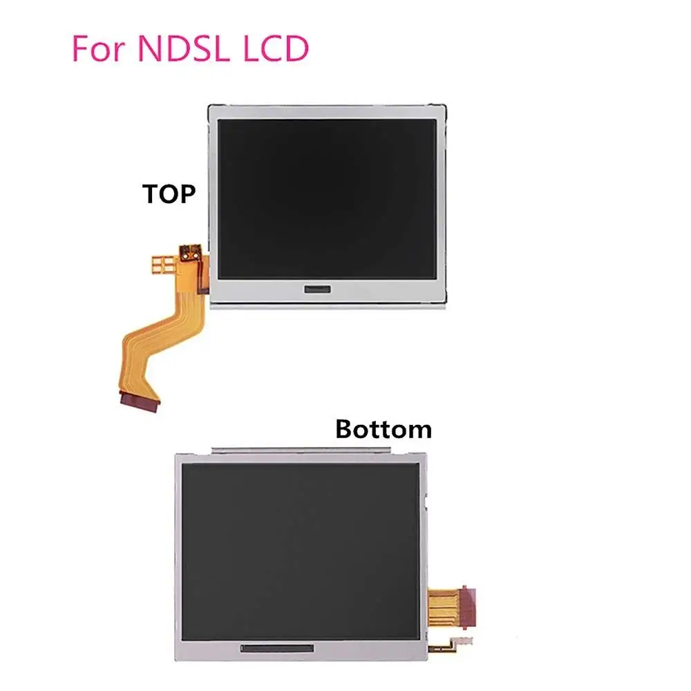 Replacement Top Upper / Lower Bottom LCD Display Screen Touch Screen Digitizer Glass For Nintendo DS Lite DSL NDSL Game Console