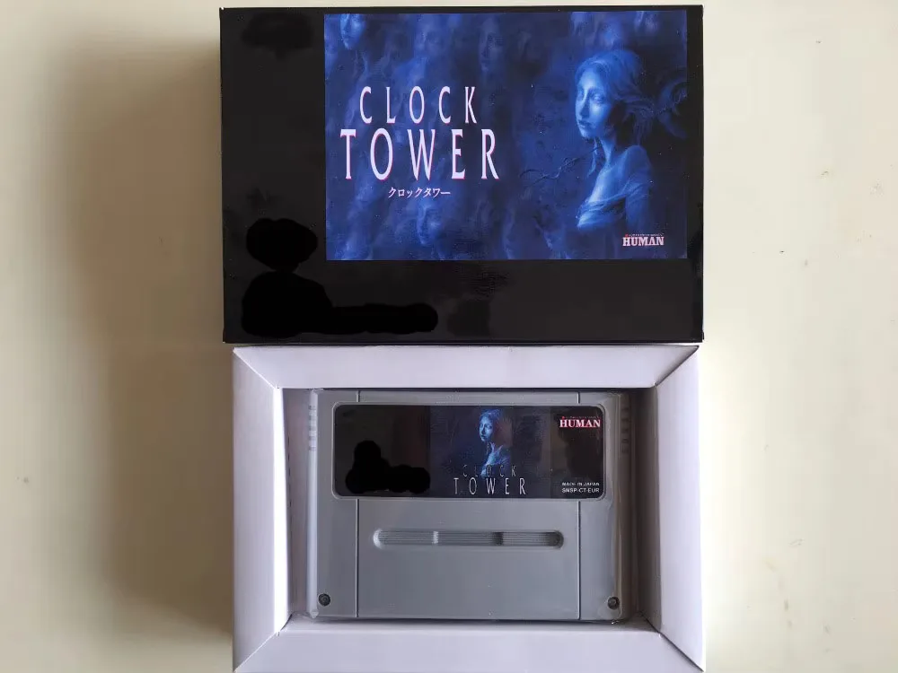 16Bit Games ** CLOCK TOWER ( PAL EUR Version!! box+cartridge!! Spanish Language!! )