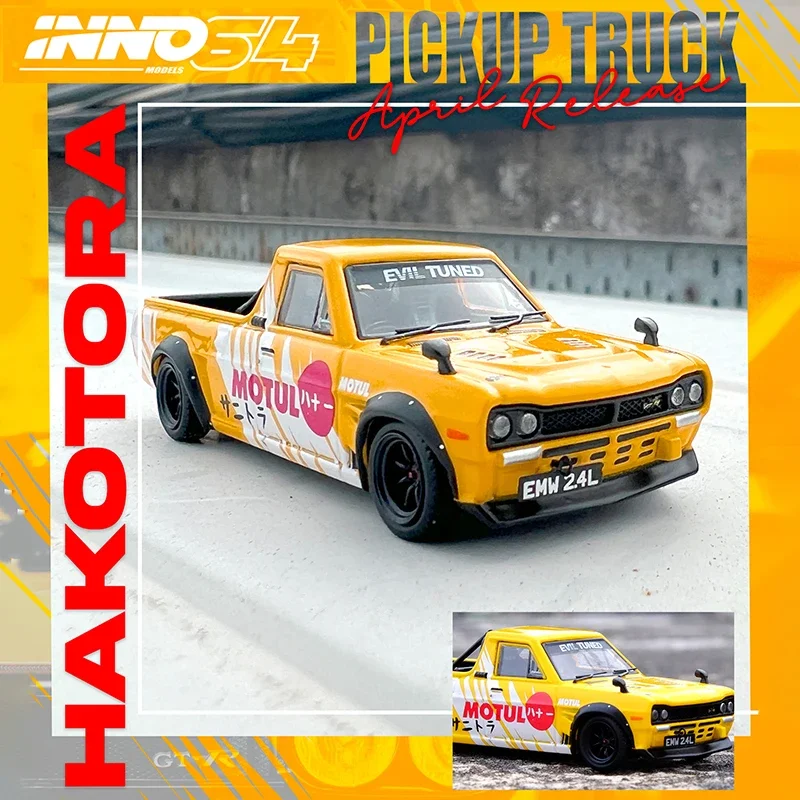 

INNO 1:64 Hakotora Pick Up Truck Diecast Diorama Car Model Collection Miniature Toys