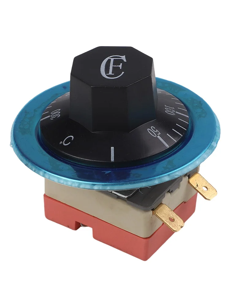 Термостат переменного тока 250 В, регулируемый термостат, детали кухонной техники, черный термостат, простая установка, максимальный ток 16 А