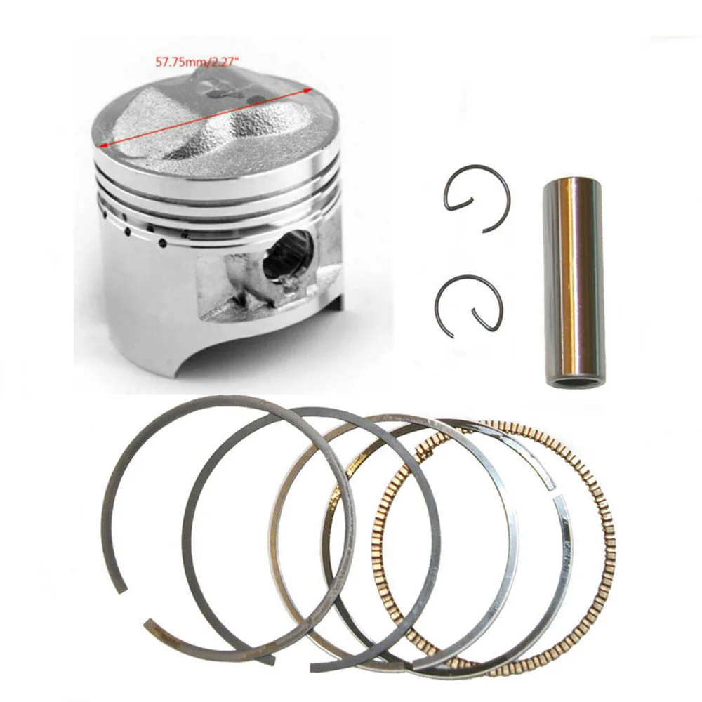 57MM Motorcycle Piston Ring Kit For Suzuki DR-Z125 DRZ125 03-19 DR125 86-02 GN125 GN125E SP125 GZ125 MARAUDER GS125 TU125 DF125