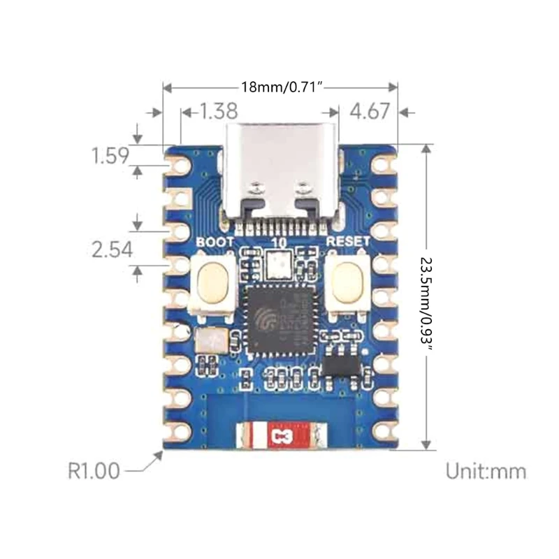 Mini carte développement ESP32 Interfaces polyvalentes prototypage facile