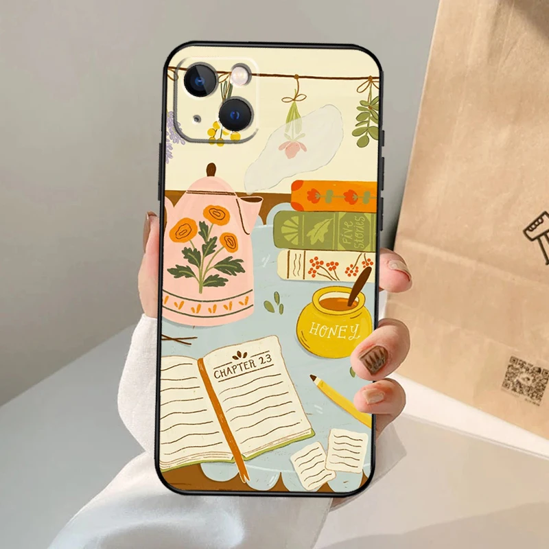 Cozy Autumn Cottage Case For iPhone 16 15 14 13 11 12 Pro Max XS X XR Plus Back Cover For iPhone 16 15 14 12 13 Mini