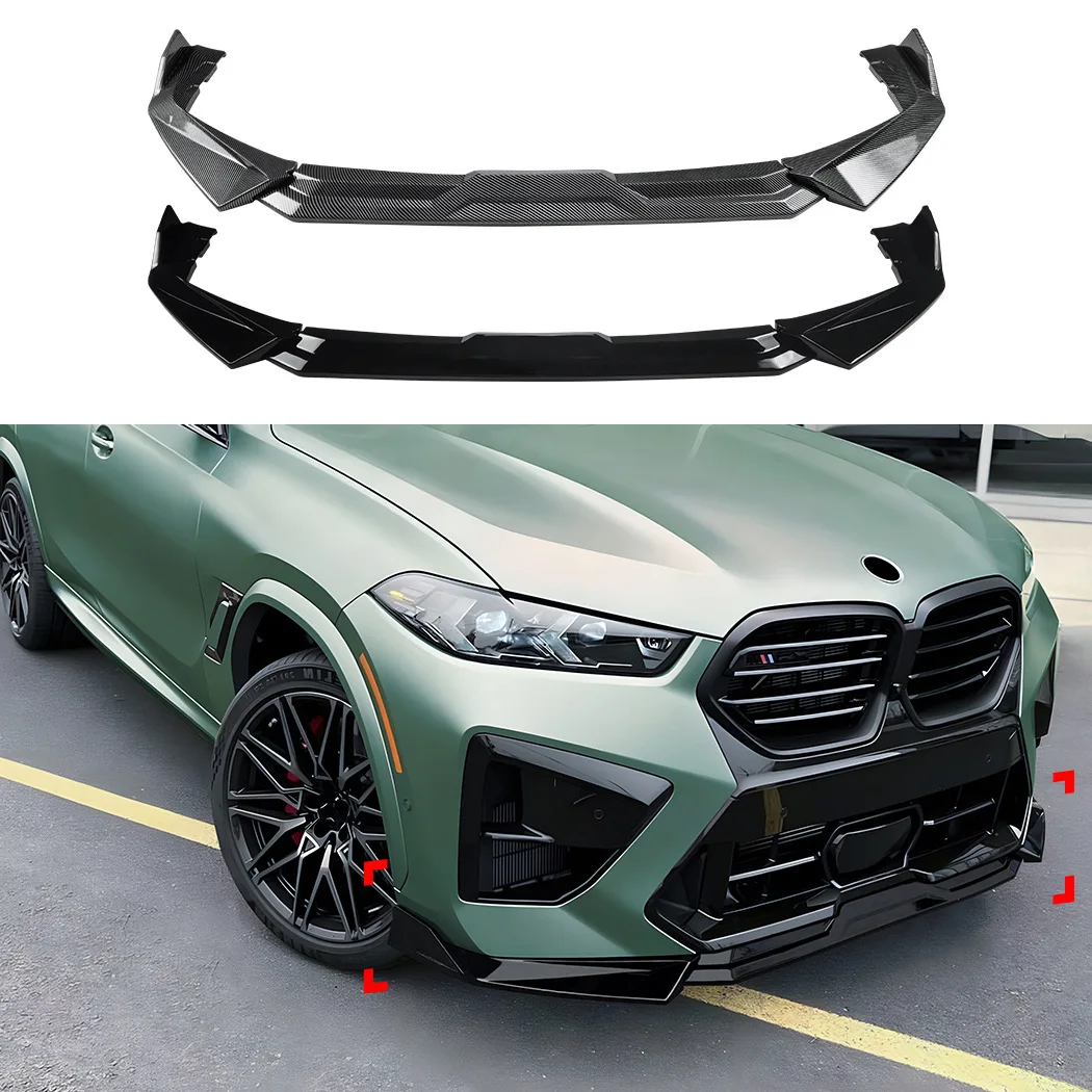 

Для BMW X5M F95 X6M F96 LCI 2024+ Передний сплиттер, панель для улучшения аэродинамики, небольшой обвес, модификация кузова
