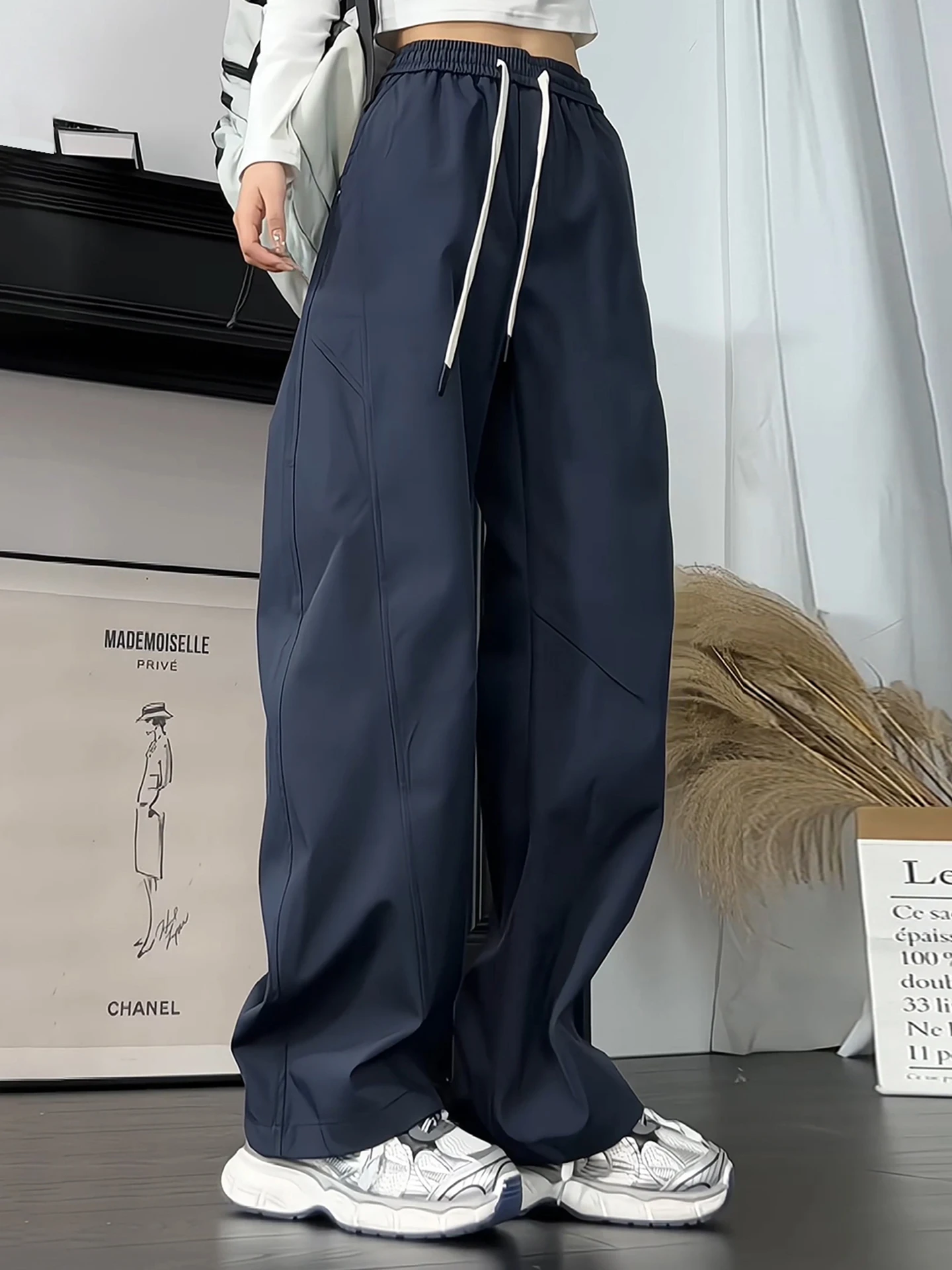 

American Functional Soft ell Waterproof Men's Casual Straight Leg Trousers Autumnal k Blue Relaxed Fit Workwear Pants