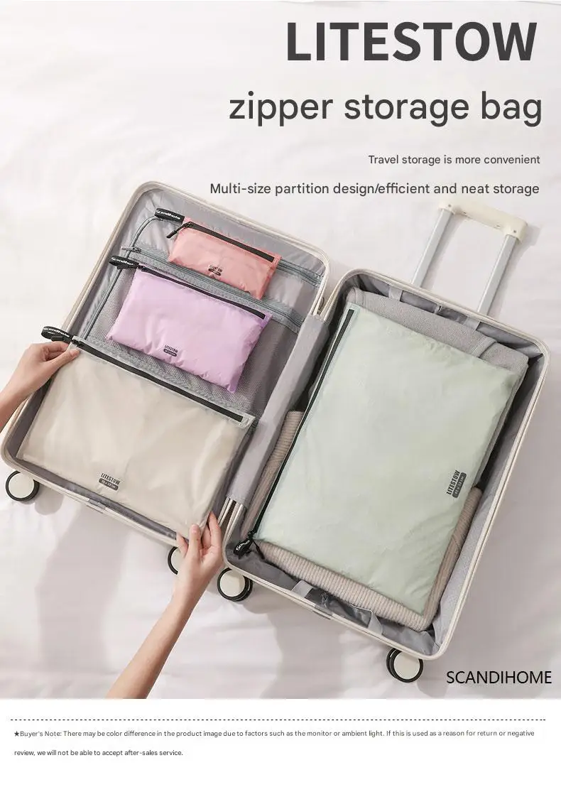Wasserdichte Reise-Aufbewahrungsbeutel-Set, leichte Nylon-Verpackungswürfel, Beutel, Gepäck-Organizer, Kleidung, Kulturbeutel, Make-up-Tasche – Detail 16