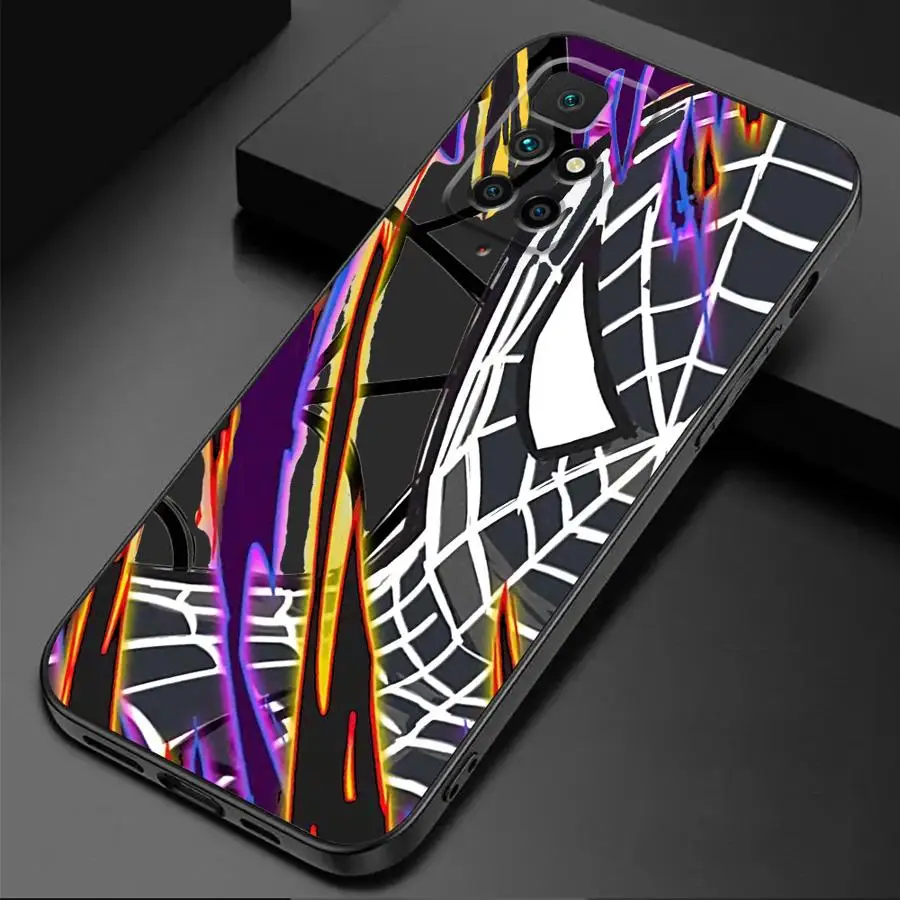 Marvel Anime Spider Man Phone Case for Redmi Note 10S 12S 10 13 Pro 9T 12 11S 9S 11 Pro 9 8 7 8T 12 TPU Soft Luxury Cover