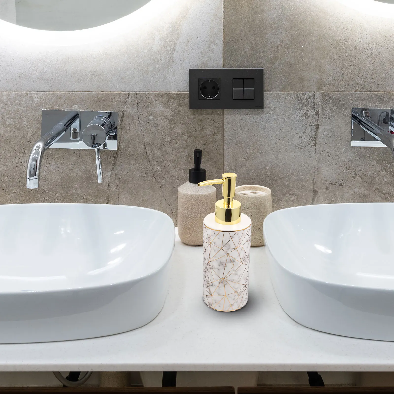 

Empty Lotion Bottle Refillable Pump Dispenser Dispensers Bottles with for Bathroom