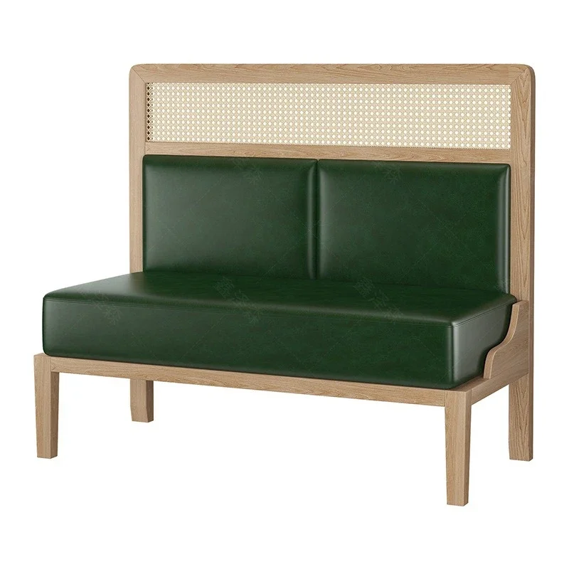 

Japanese restaurant Solid wood rattan tables and chairs Tea restaurant Hotel Commercial catering booth furniture