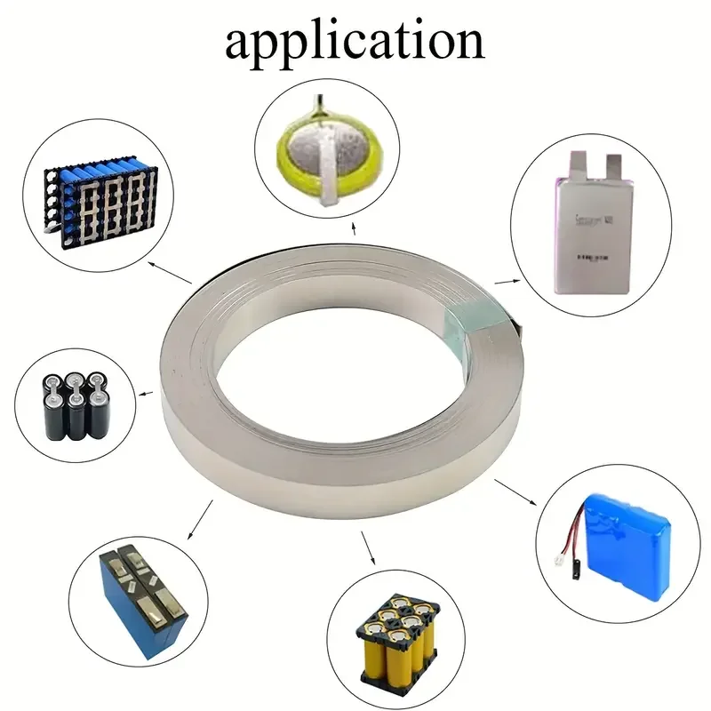 1pc Nickel Strips 18650 Li-ion Battery Nickel Sheet Plate Nickel Plated Steel Belt Strip Connector Spot Welding