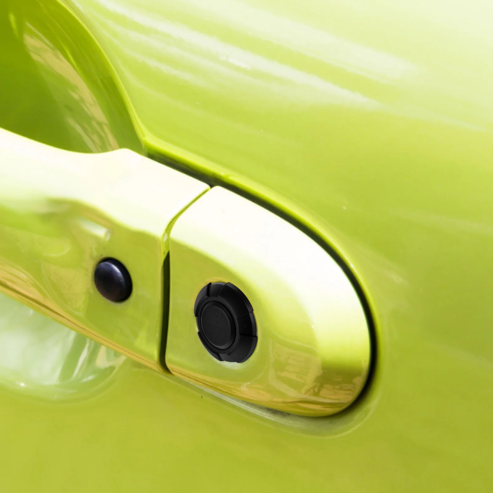

Car Door Lock Cover Black Anti Rust Sleek Design Reliable Protection ABS Material Car Accessories Door Accessory