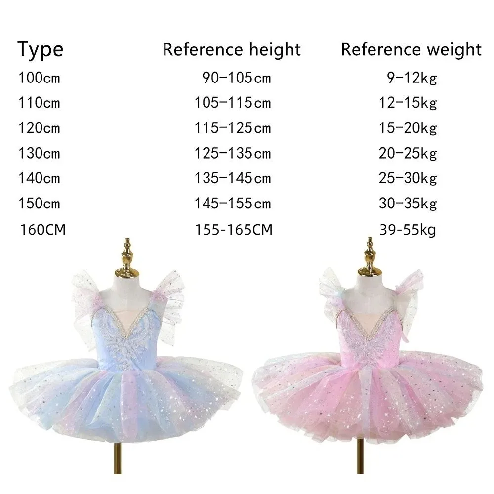 Fashion Sequin Kids Ballet Dress Puffy Party Dress Performance Clothes Modern Ballet Tutu Dance image 6