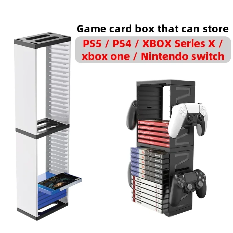 DATA FROG Multi-layer Game Disc Storage Tower Universal Game Disk Holder For Xbox Series X Xbox One PS5 PS4 Game Accessory Organ