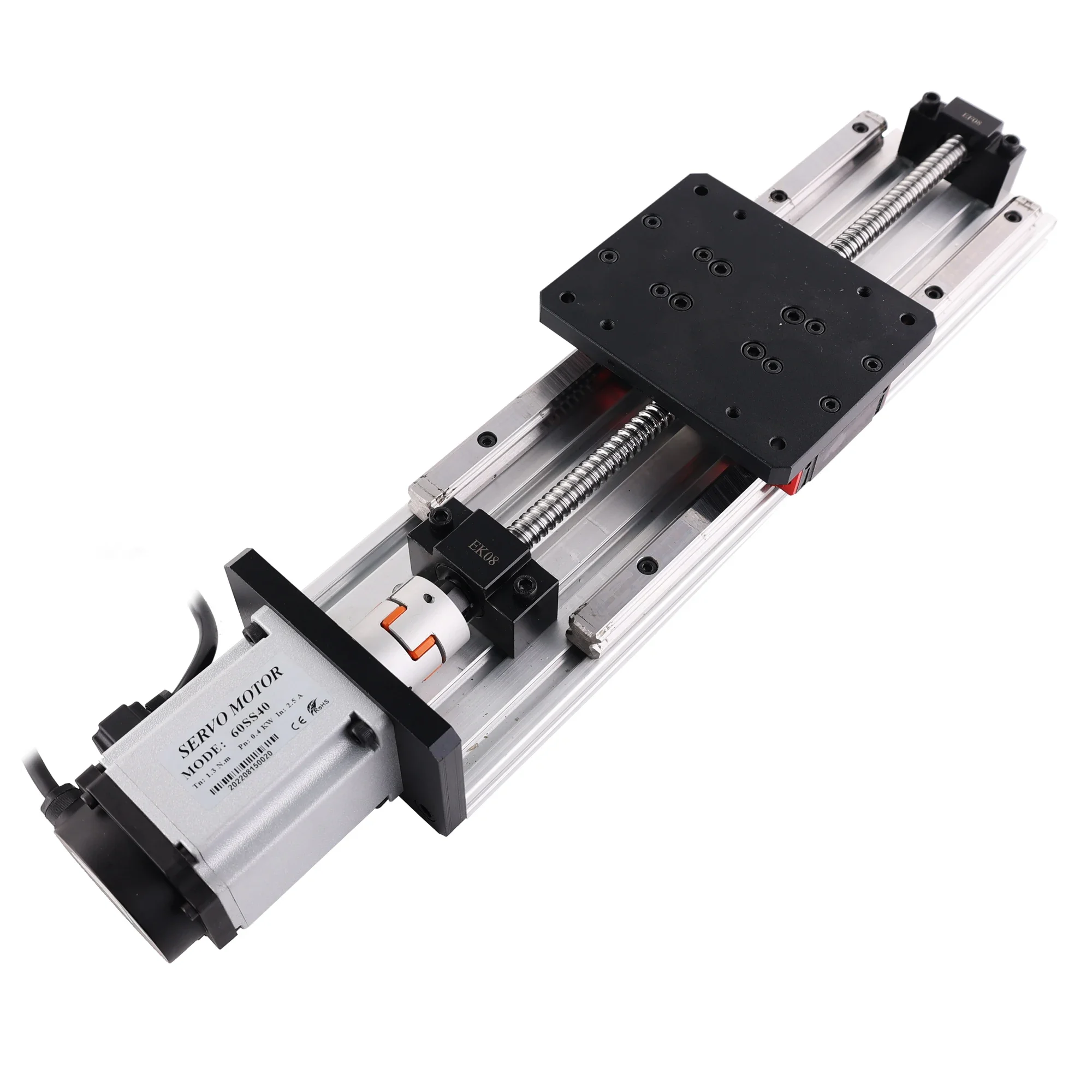 HPV6 linear module sfu1204 ball screw 400mm High precision HGR double guide CNC milling machine 6000rmp ac servo motor 400w