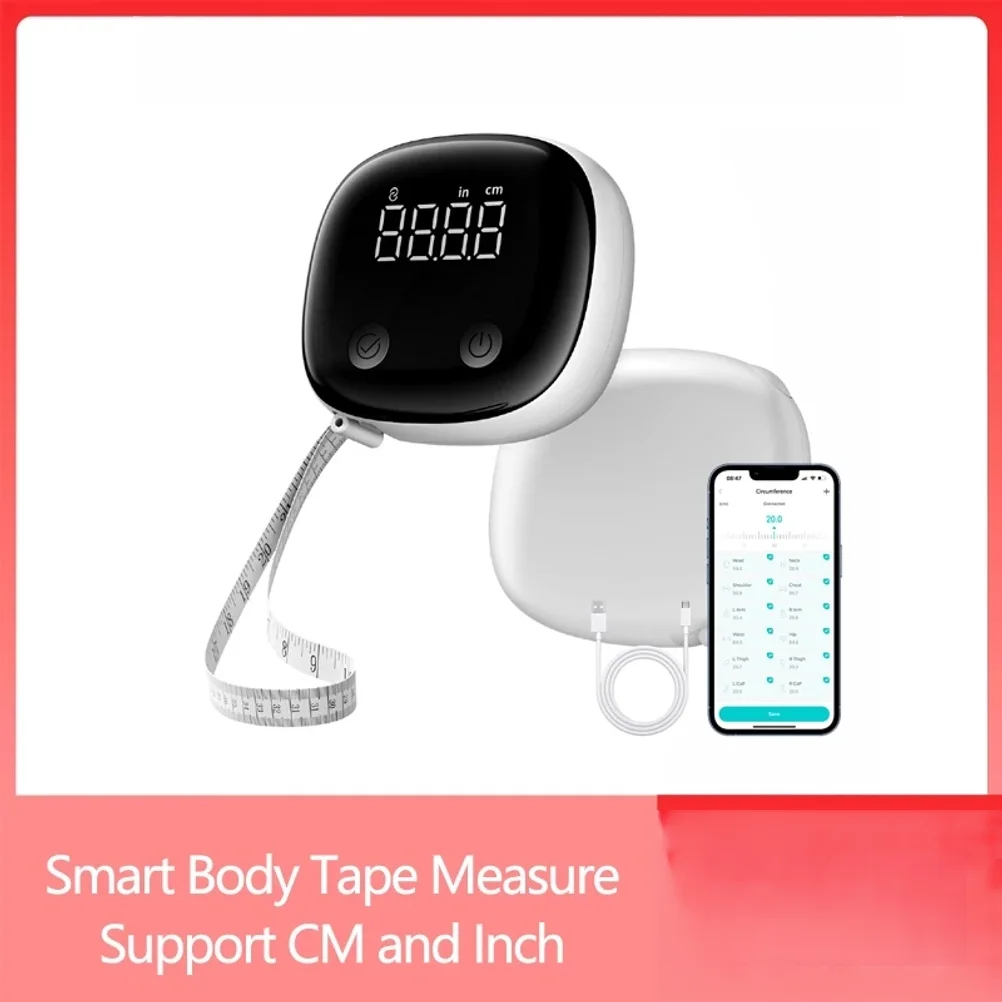 Smart Body Tape Measure 2026 New Body Chest Waist Hip Arm Leg Soft Tape Measure CM Inch Double Scale Measuring Tapes with App