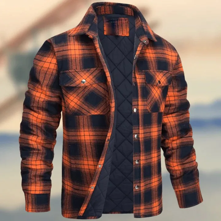 Orange quilted